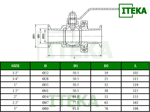 Van bi vi sinh nối clamp chất lượng, hàng có sẵn - Ảnh 2