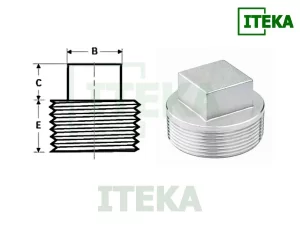 Nút bịt ren ngoài inox