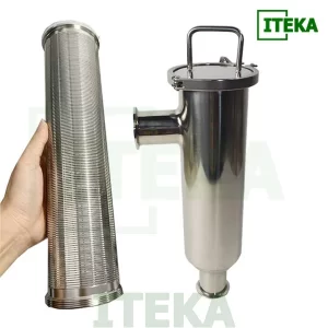 Cột lọc inox vi sinh khe răng lược