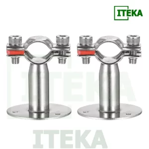 Đai treo ống inox có đế đỡ tròn