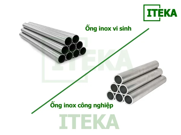 So sánh ống inox vi sinh và ống inox công nghiệp