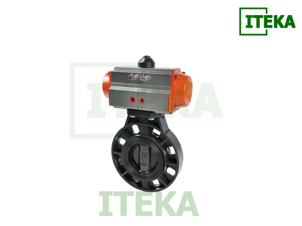 Bản vẽ cấu tạo van bướm điều khiển khí nén