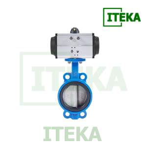 Van bướm thân gang cánh inox khí nén