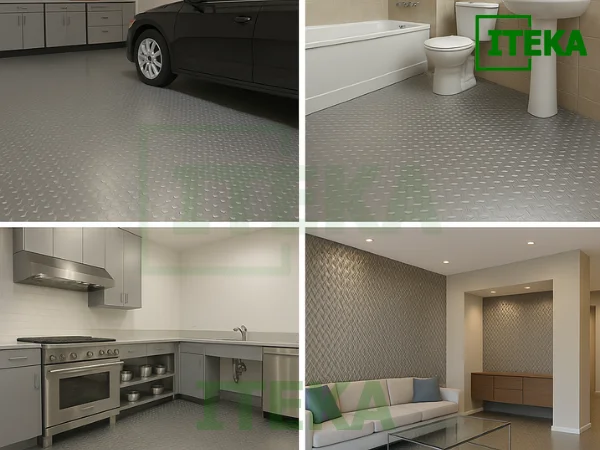 Ứng dụng tấm inox chống trượt trong dân dụng