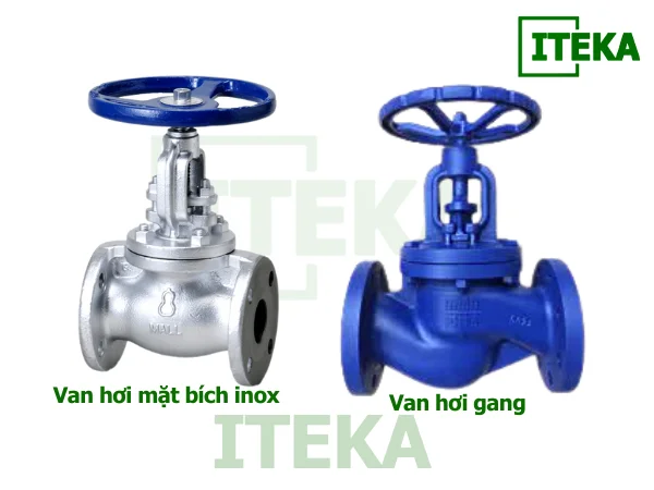 So sánh van hơi mặt bích với van hơi gang