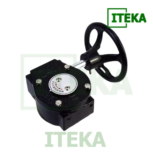 Bộ tay quay vô lăng + hộp số của van bướm inox tay quay