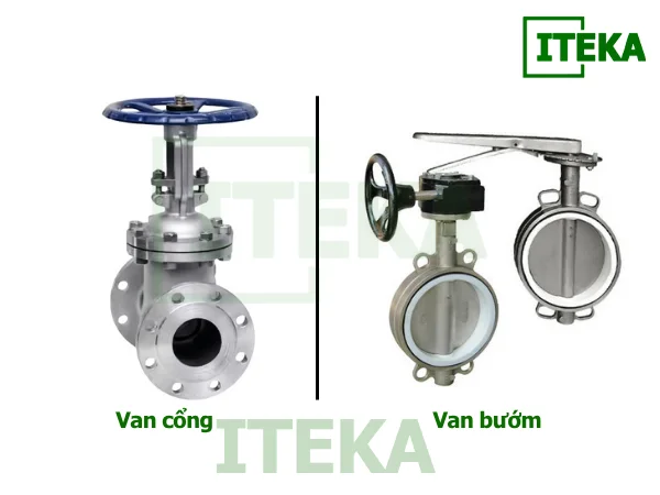 Kết quả khi so sánh giữa van cổng với van bướm và van bi