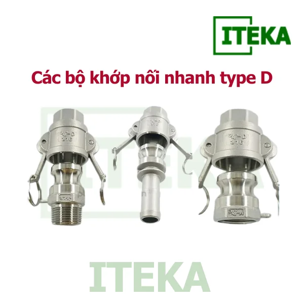 Khớp nối nhanh type D kết hợp được với type nào?
