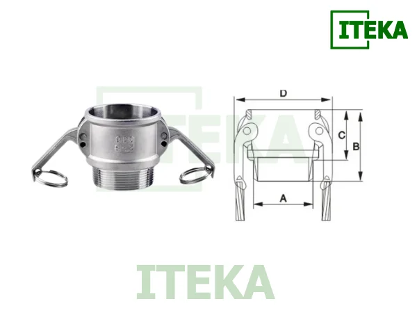 Bãn vẽ cấu tạo khớp nối nhanh kiểu B