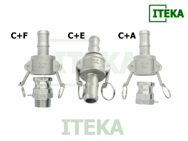 Khớp nối nhanh kiểu C kết hợp với những type nào?