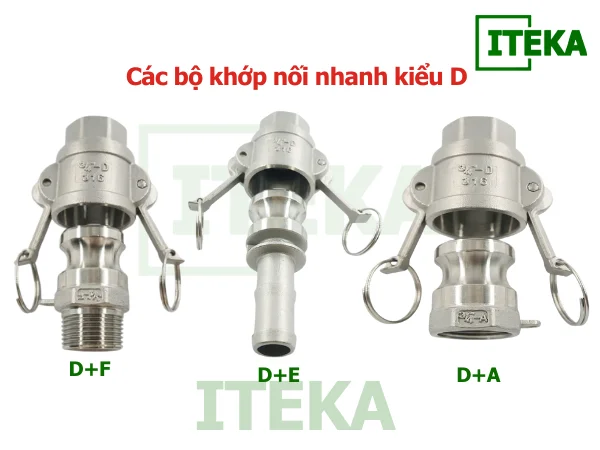 Các cấu hình kết hợp “kinh điển” với khớp nối nhanh kiểu D