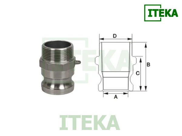 Bản vẽ cấu tạo khớp nối nhanh kiểu F