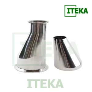 Côn thu lệch tâm inox vi sinh