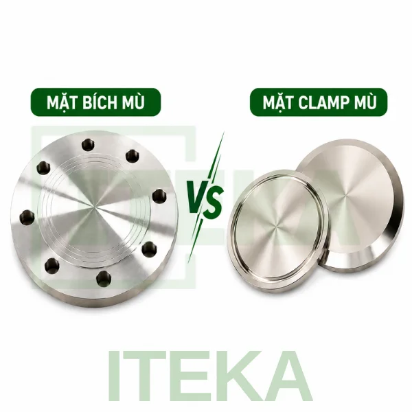 Khác biệt giữa mặt bích mù và mặt clamp mù