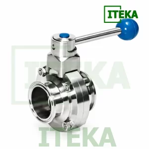 Van bướm vi sinh tay rút nối clamp