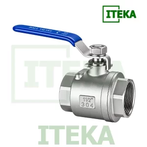 Van bi 2PC inox tay gạt ren trong - Van khóa inox