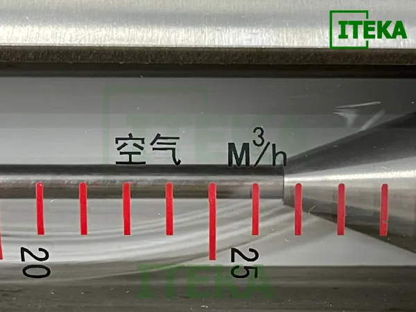 Thang chia lưu lượng kế vi sinh inox đo khí