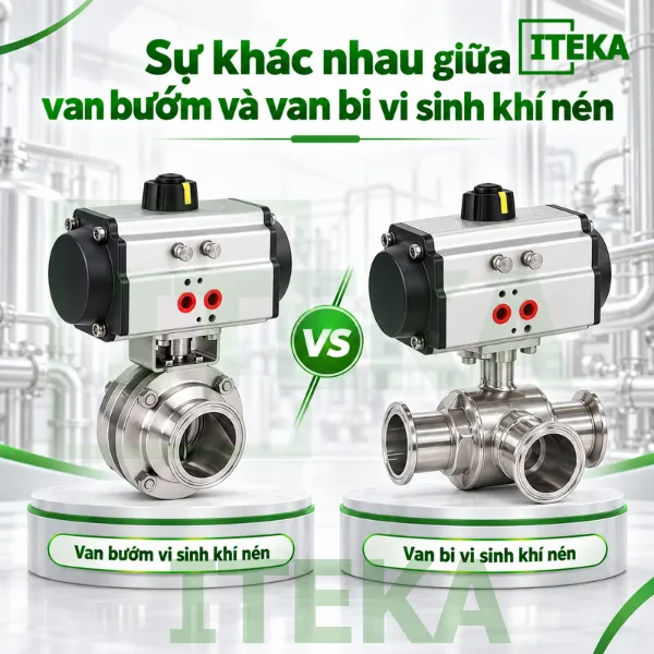 Sự khác nhau giữa van bướm và van bi vi sinh khí nén